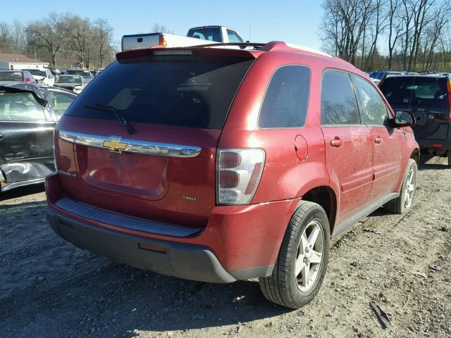 2CNDL73F766049192 - 2006 CHEVROLET EQUINOX LT RED photo 4