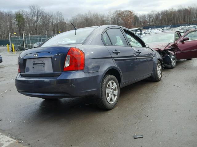 KMHCN46C27U117990 - 2007 HYUNDAI ACCENT GLS GRAY photo 4