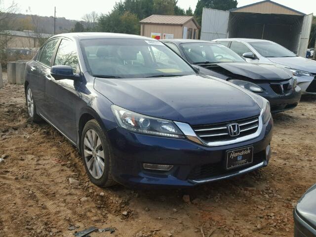 1HGCR2F76DA101838 - 2013 HONDA ACCORD EX BLUE photo 1