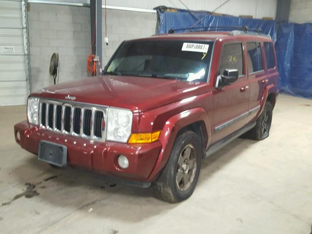 1J8HG48KX7C501474 - 2007 JEEP COMMANDER MAROON photo 2