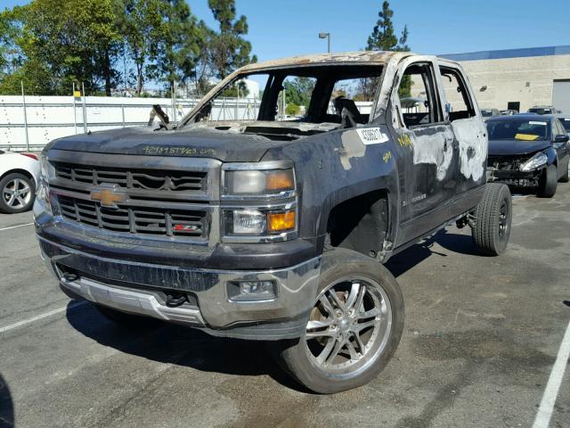 3GCUKREC2FG218724 - 2015 CHEVROLET SILVERADO GRAY photo 2