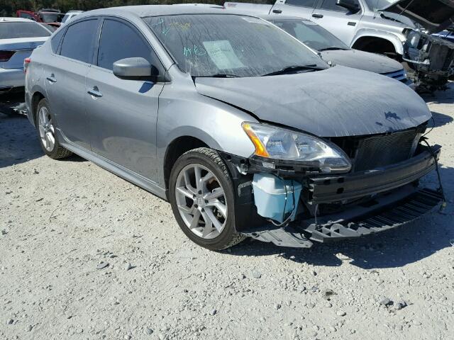 3N1AB7AP8EY257944 - 2014 NISSAN SENTRA S GRAY photo 1