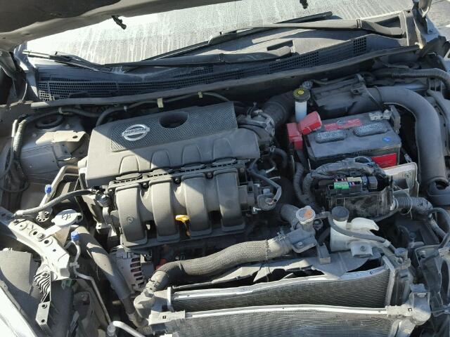 3N1AB7AP8EY257944 - 2014 NISSAN SENTRA S GRAY photo 7