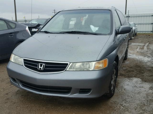 5FNRL18652B001212 - 2002 HONDA ODYSSEY EX GRAY photo 2