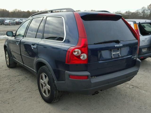 YV1CZ59H841103105 - 2004 VOLVO XC90 BLUE photo 3