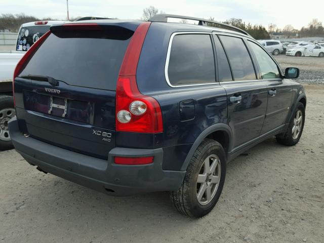 YV1CZ59H841103105 - 2004 VOLVO XC90 BLUE photo 4