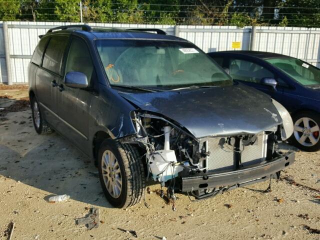 5TDZK22C38S223758 - 2008 TOYOTA SIENNA XLE GRAY photo 1