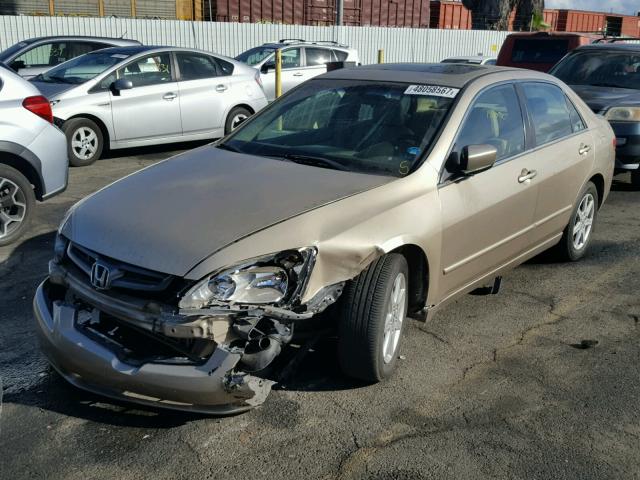 1HGCM66573A100409 - 2003 HONDA ACCORD EX GOLD photo 2