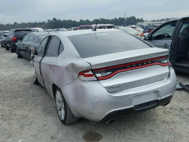 1C3CDFBA6DD179125 - 2013 DODGE DART SXT GRAY photo 3