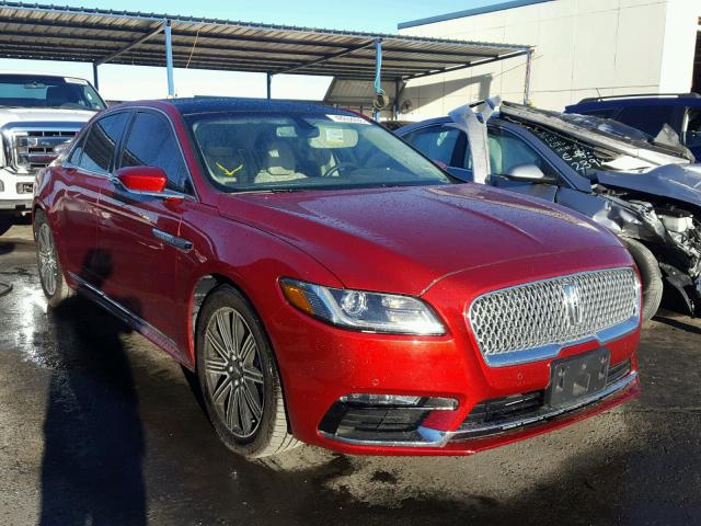 1LN6L9RP8H5608784 - 2017 LINCOLN CONTINENTA Rot Foto 1