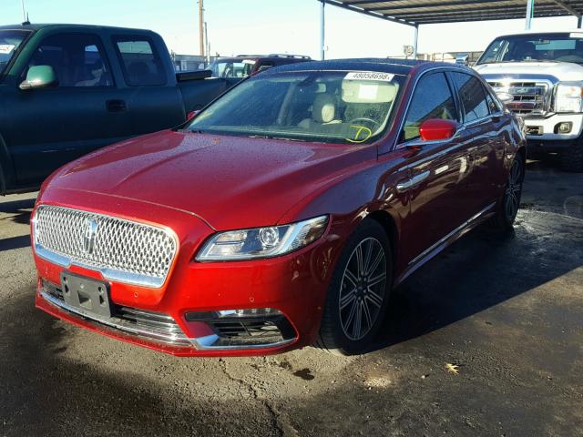 1LN6L9RP8H5608784 - 2017 LINCOLN CONTINENTA Rot Foto 2