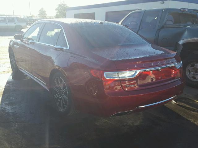 1LN6L9RP8H5608784 - 2017 LINCOLN CONTINENTA Rot Foto 3