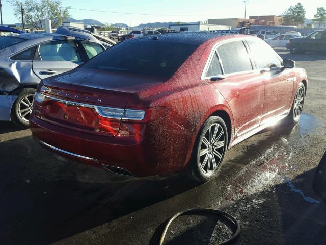 1LN6L9RP8H5608784 - 2017 LINCOLN CONTINENTA Rot Foto 4