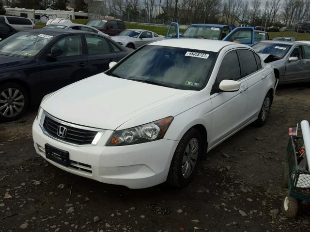 1HGCP2F3XAA015236 - 2010 HONDA ACCORD LX WHITE photo 2