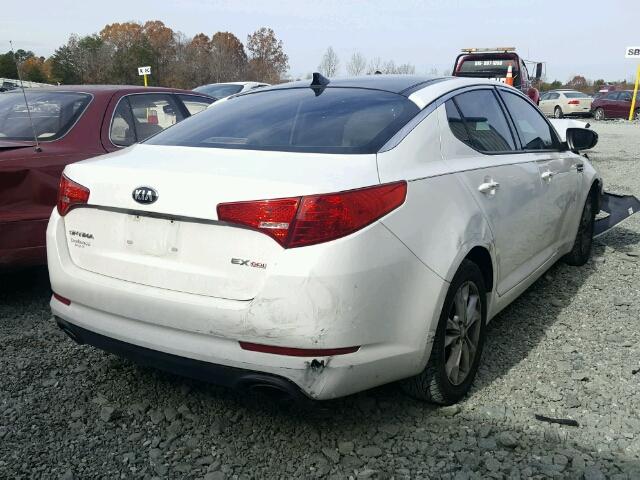 5XXGN4A73DG163085 - 2013 KIA OPTIMA EX WHITE photo 4