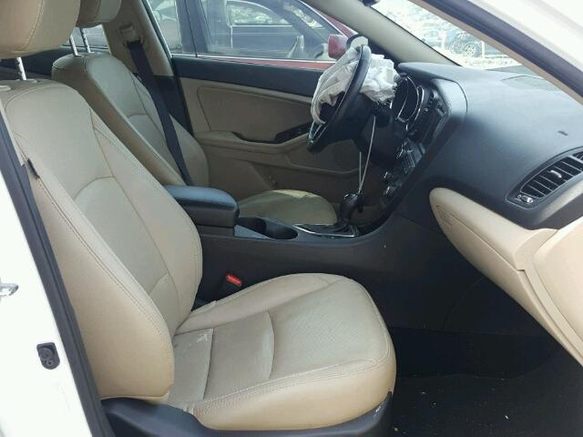 5XXGN4A73DG163085 - 2013 KIA OPTIMA EX WHITE photo 5