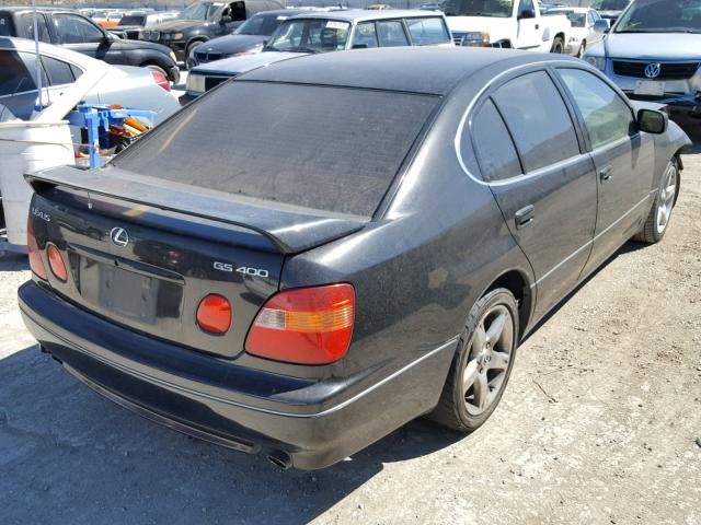 JT8BH68X3X0014067 - 1999 LEXUS GS 400 BLACK photo 4