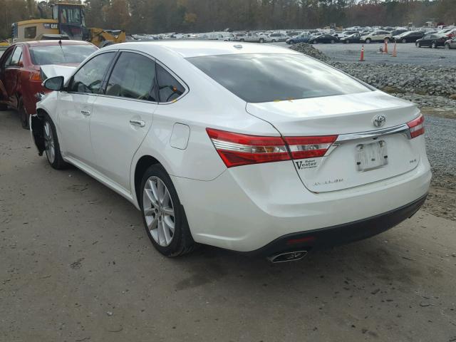 4T1BK1EB9DU014802 - 2013 TOYOTA AVALON BAS WHITE photo 3