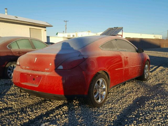 1G2ZH158364165843 - 2006 PONTIAC G6 GT RED photo 4