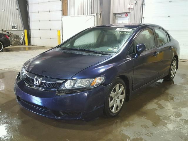 2HGFA1E59AH541872 - 2010 HONDA CIVIC LX BLUE photo 2