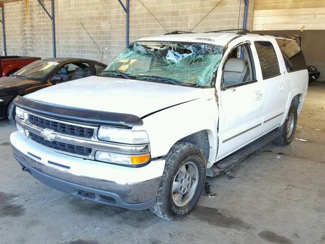 3GNEC16T21G275281 - 2001 CHEVROLET SUBURBAN C WHITE photo 2