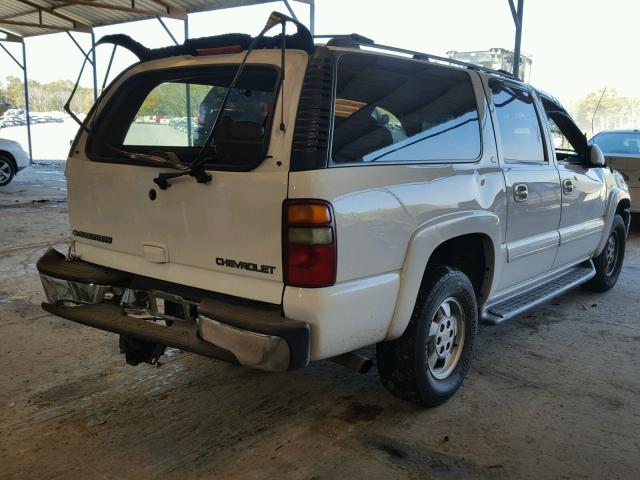 3GNEC16T21G275281 - 2001 CHEVROLET SUBURBAN C WHITE photo 4