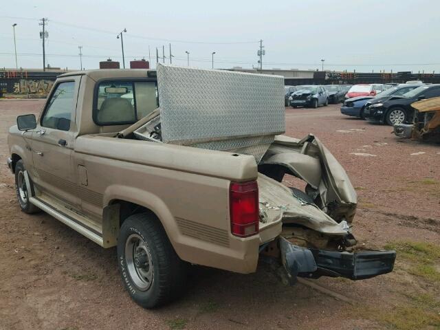 1FTCR10U2MUE40442 - 1991 FORD RANGER BEIGE photo 3