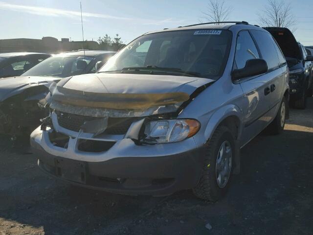 1B4GP25R92B704067 - 2002 DODGE CARAVAN SE SILVER photo 2