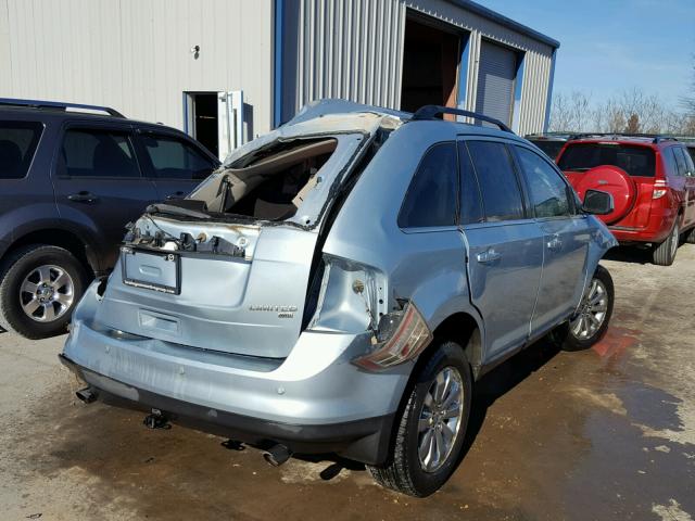 2FMDK49CX8BA32878 - 2008 FORD EDGE LIMIT BLUE photo 4