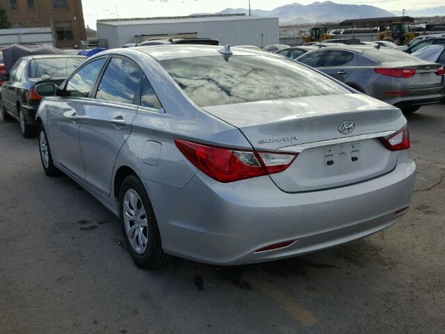 5NPEB4AC0CH474358 - 2012 HYUNDAI SONATA GLS SILVER photo 3