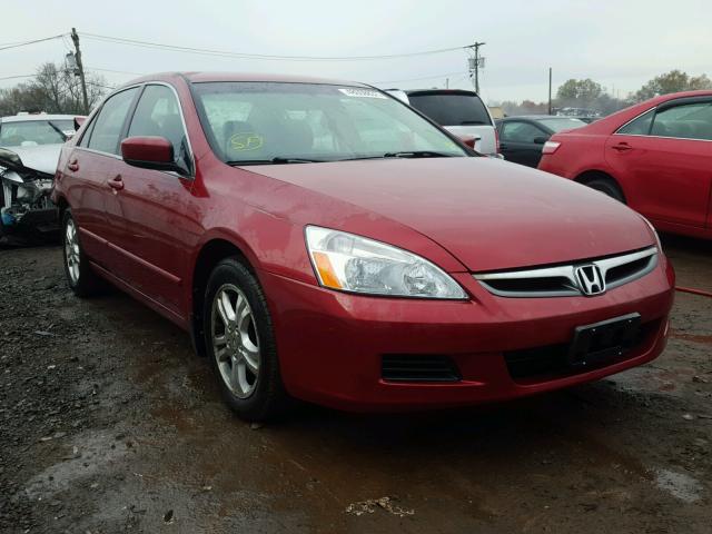 1HGCM56327A103815 - 2007 HONDA ACCORD SE RED photo 1