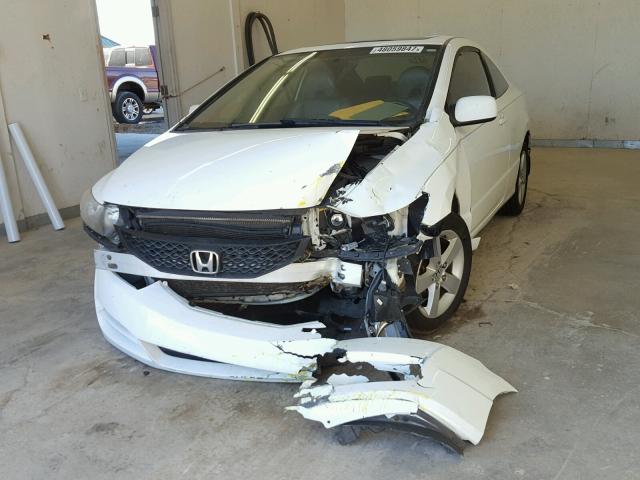 2HGFG12949H536452 - 2009 HONDA CIVIC EXL WHITE photo 2