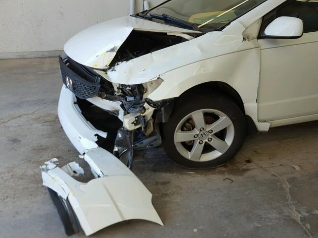 2HGFG12949H536452 - 2009 HONDA CIVIC EXL WHITE photo 9