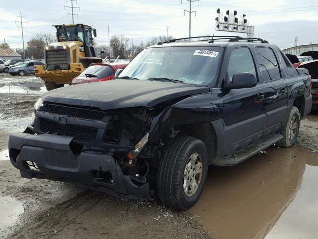 3GNEK12Z05G192595 - 2005 CHEVROLET AVALANCHE BLACK photo 2