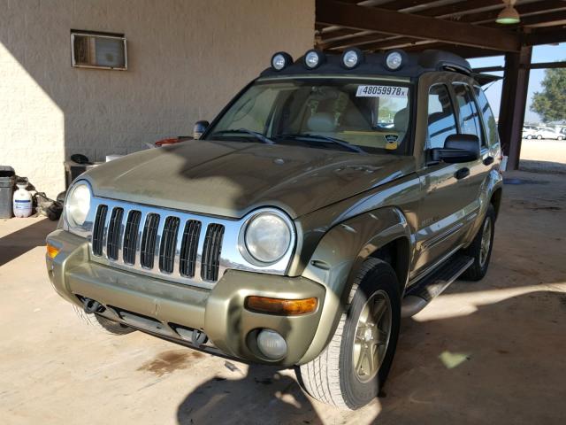 1J4GK38K73W500135 - 2003 JEEP LIBERTY RE GREEN photo 2
