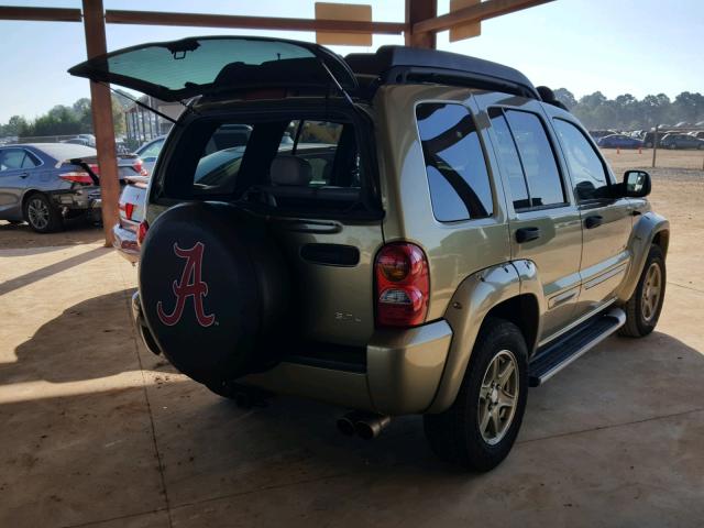 1J4GK38K73W500135 - 2003 JEEP LIBERTY RE GREEN photo 4