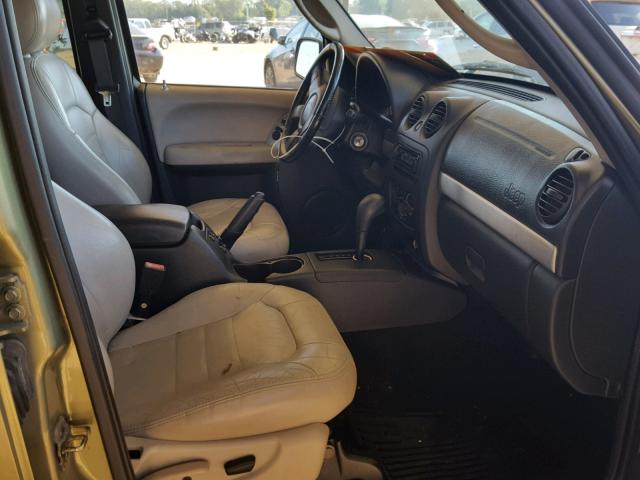 1J4GK38K73W500135 - 2003 JEEP LIBERTY RE GREEN photo 5