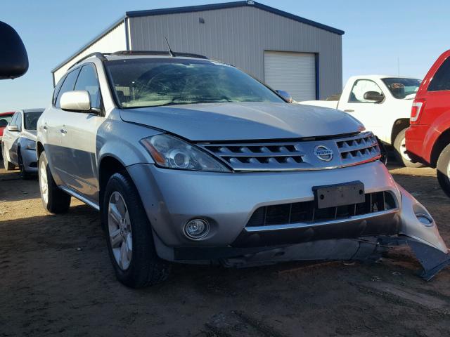 JN8AZ08W96W544509 - 2006 NISSAN MURANO SL SILVER photo 1