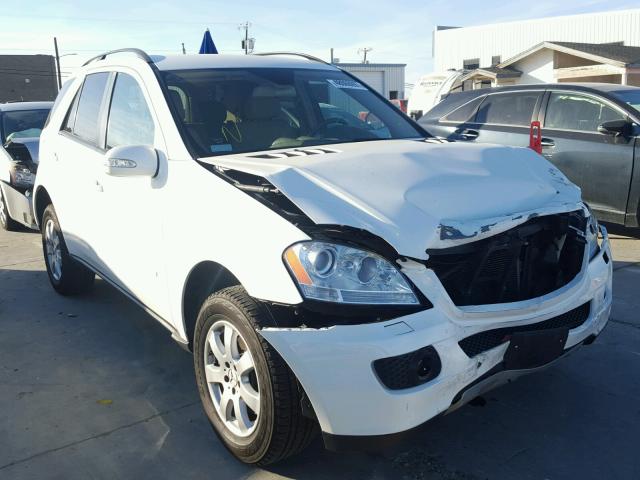 4JGBB86E67A153261 - 2007 MERCEDES-BENZ ML 350 WHITE photo 1