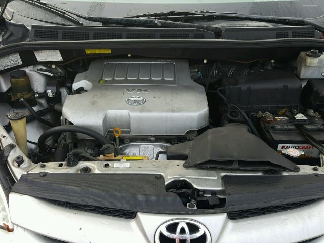 5TDZK23C87S026808 - 2007 TOYOTA SIENNA CE SILVER photo 7
