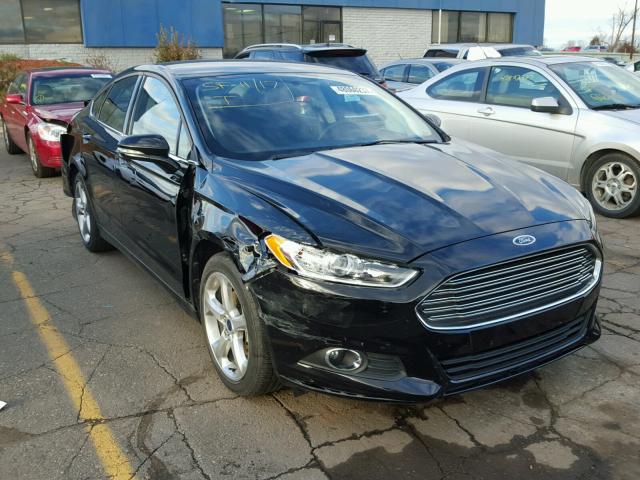 3FA6P0HD0GR278507 - 2016 FORD FUSION SE BLACK photo 1