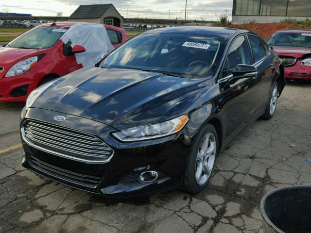 3FA6P0HD0GR278507 - 2016 FORD FUSION SE BLACK photo 2