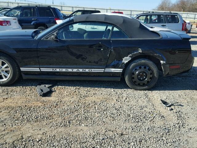 1ZVFT84N175344629 - 2007 FORD MUSTANG BLACK photo 9