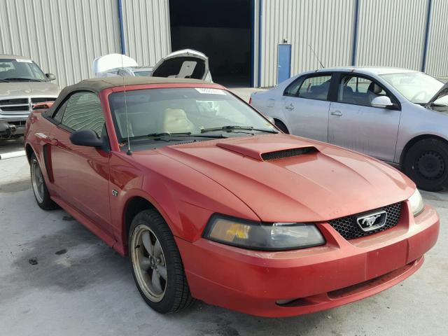 1FAFP45X32F105933 - 2002 FORD MUSTANG GT RED photo 1