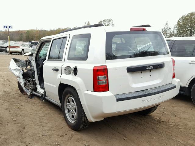 1J4NT2GA8AD639383 - 2010 JEEP PATRIOT SP WHITE photo 3