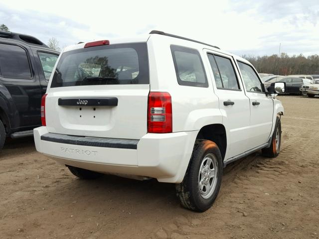 1J4NT2GA8AD639383 - 2010 JEEP PATRIOT SP WHITE photo 4