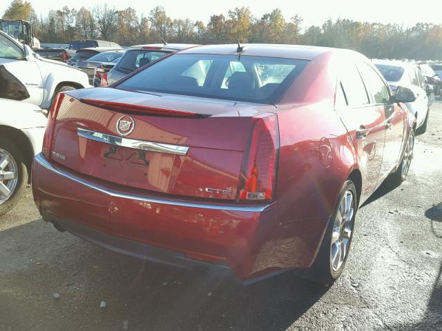 1G6DV57V680212014 - 2008 CADILLAC CTS HI FEA MAROON photo 4