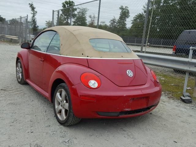 3VWSF31Y46M308563 - 2006 VOLKSWAGEN NEW BEETLE Qırmızı foto 3