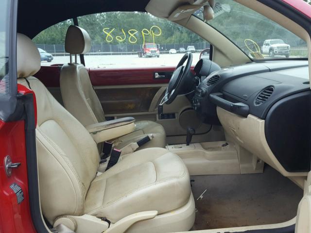 3VWSF31Y46M308563 - 2006 VOLKSWAGEN NEW BEETLE Qırmızı foto 5
