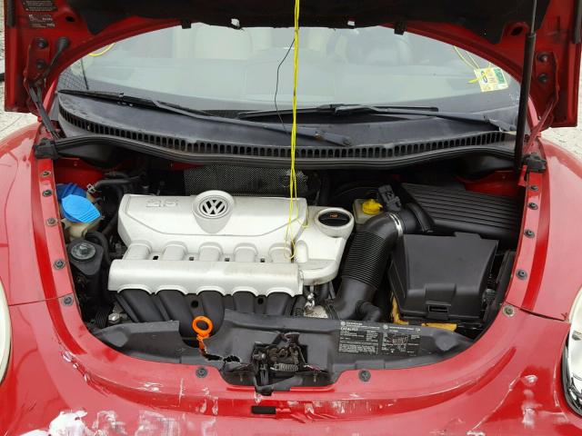 3VWSF31Y46M308563 - 2006 VOLKSWAGEN NEW BEETLE Qırmızı foto 7